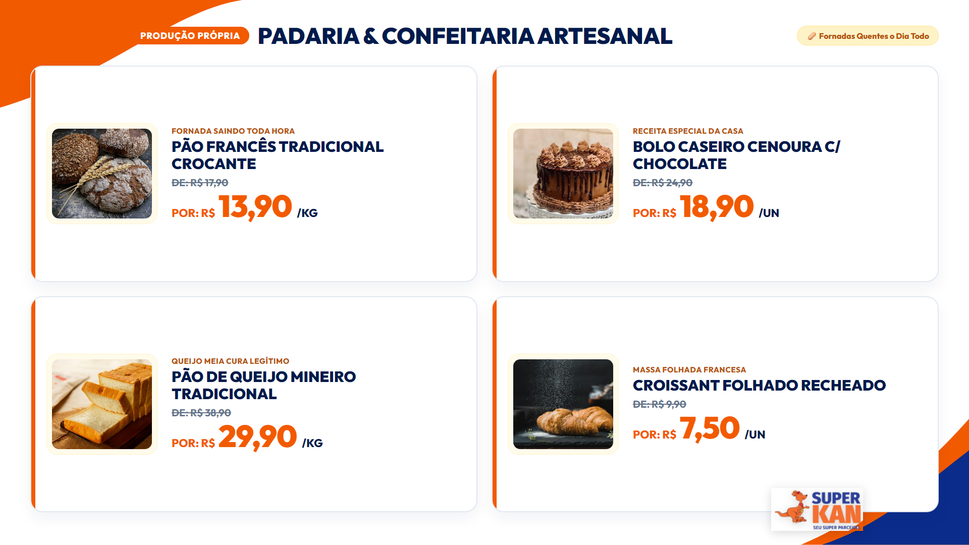 Tela Real SegCommerce TV - Padaria e Confeitaria